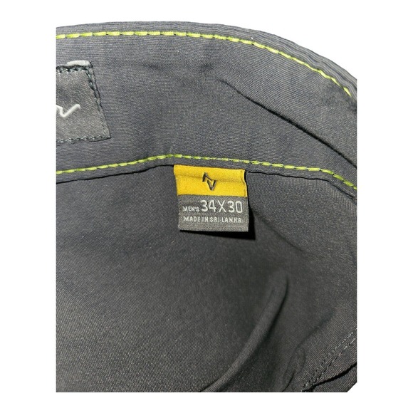 Eddie Bauer Pants Men's 34x30 Gray Slash Pockets Zip Closure Back Pocket - Picture 10 of 10